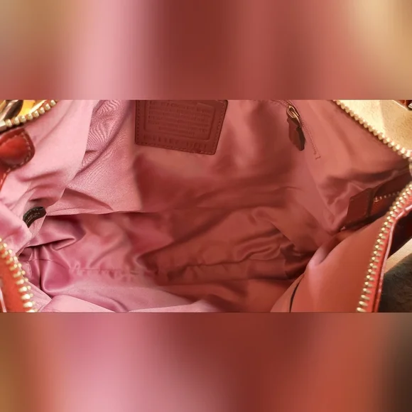 Coach F17861 Chelsea Wine Red Patent Leather Ashlyn Hobo Shoulder Bag Handbag - Picture 16 of 17